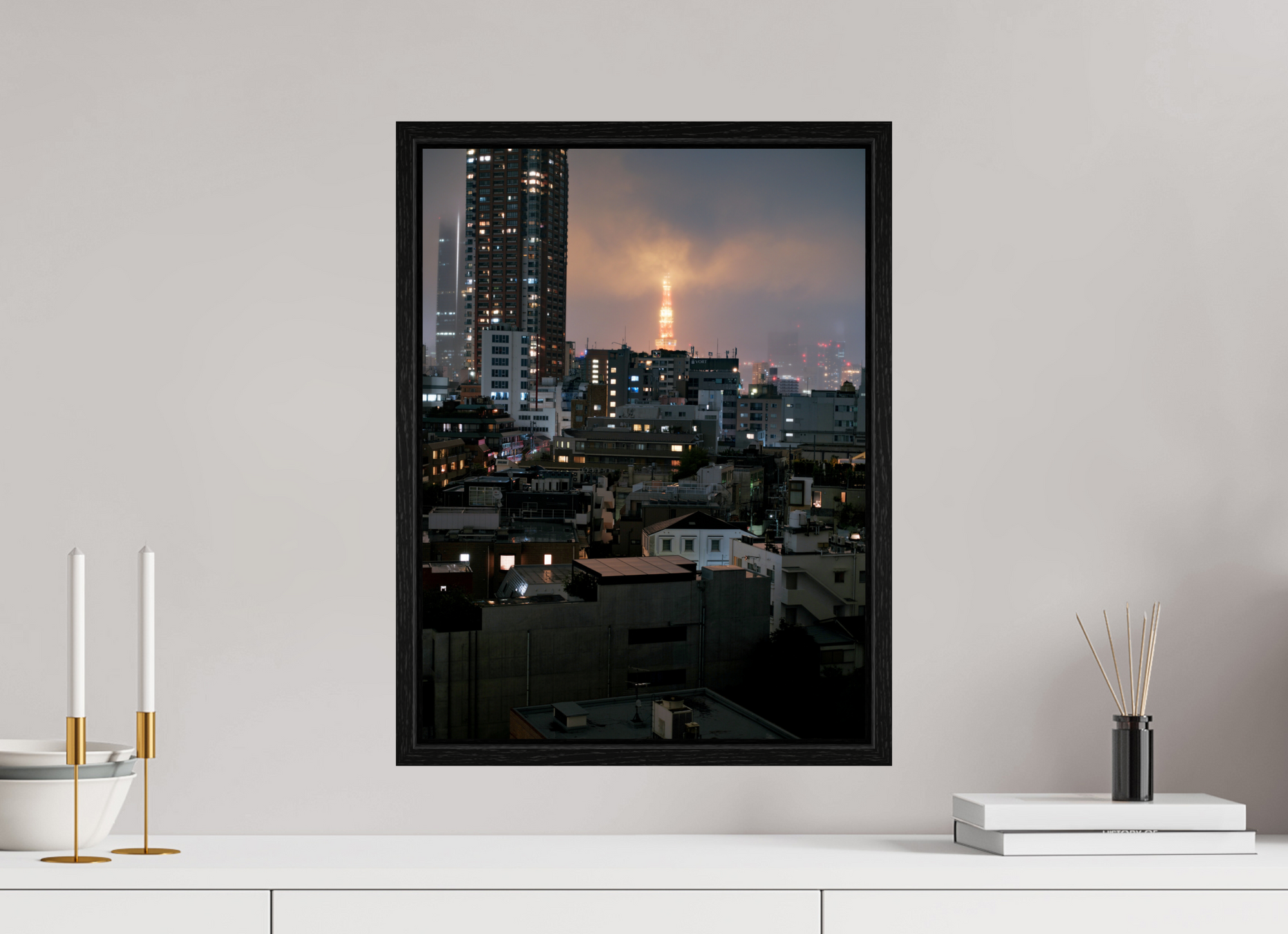 15 x 20″, Floater Frame Tower III