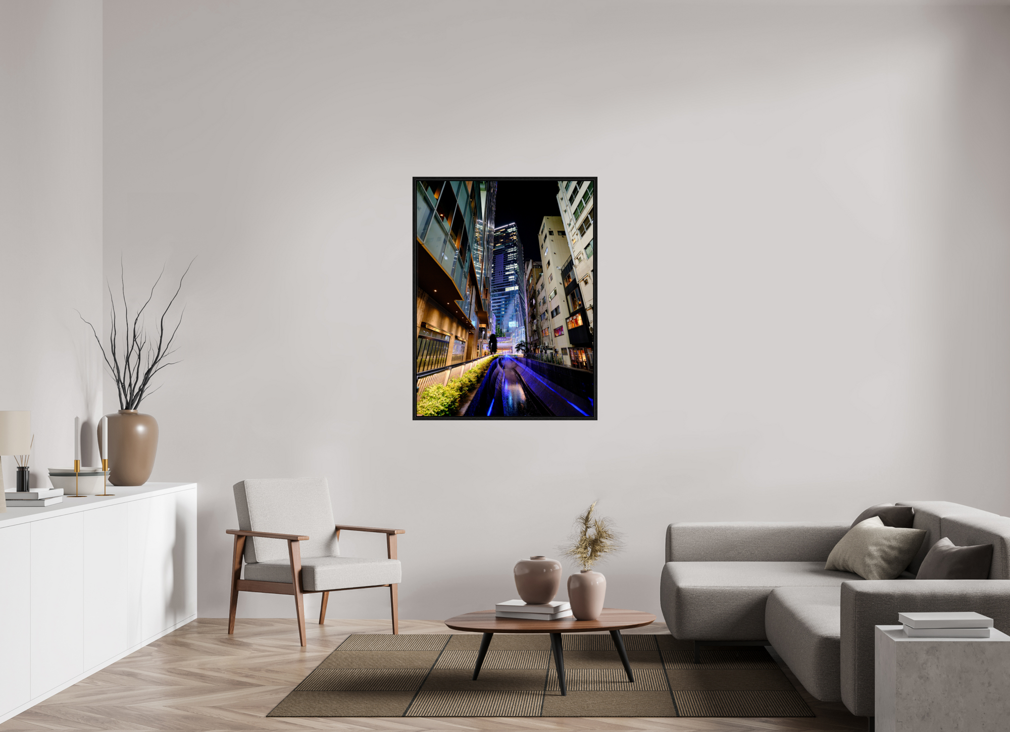36 x 48″, Floater Frame Shibuya Canal II