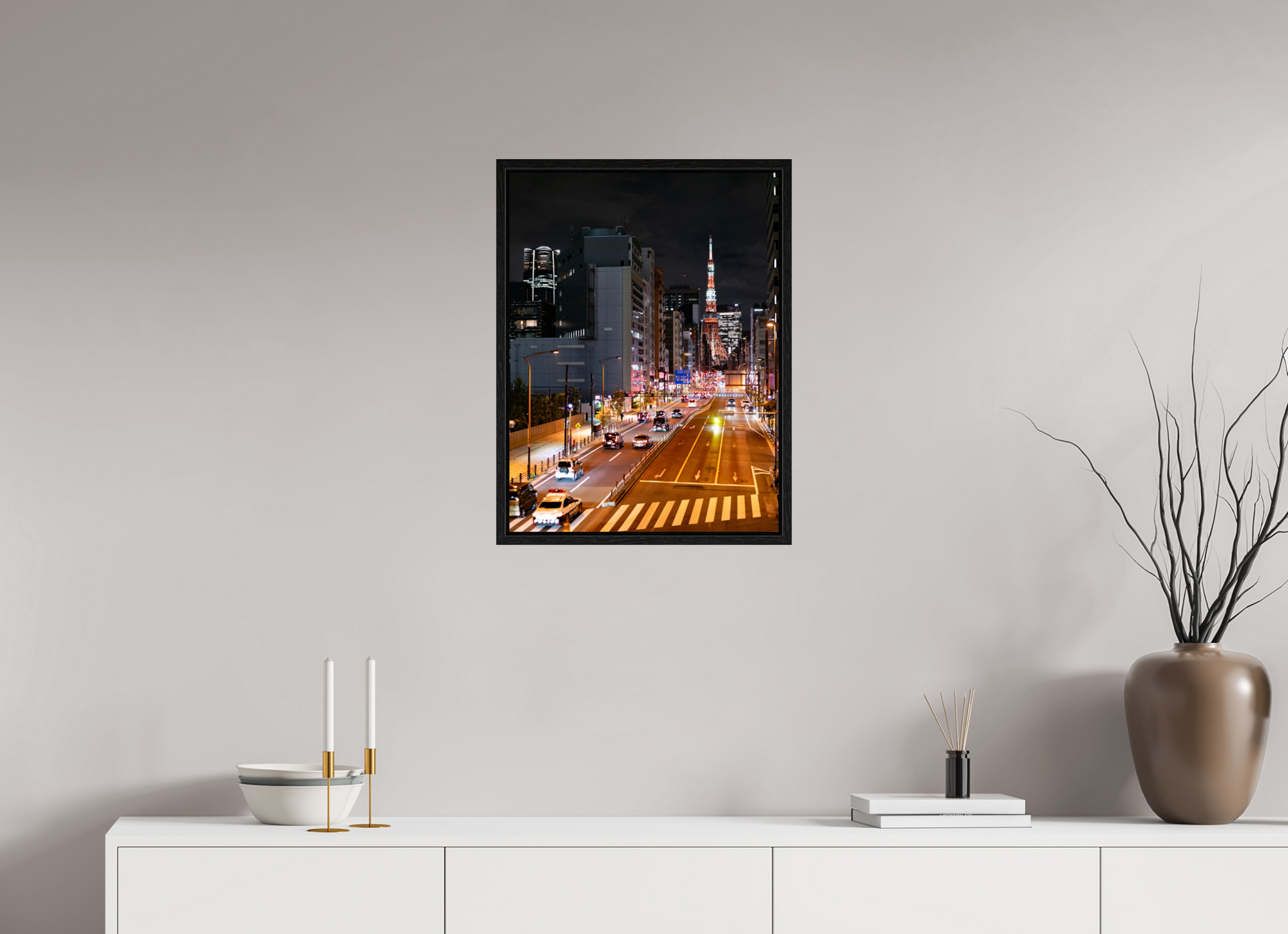 18 x 24″, Floater Frame Tower I