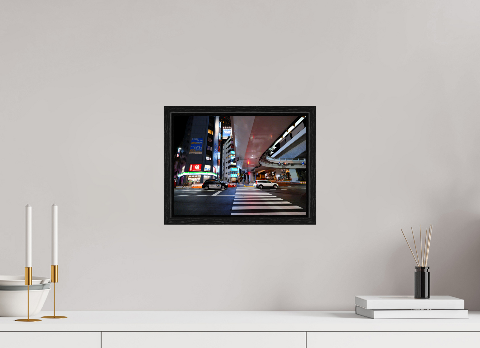 12 x 9″, Floater Frame Crossing I