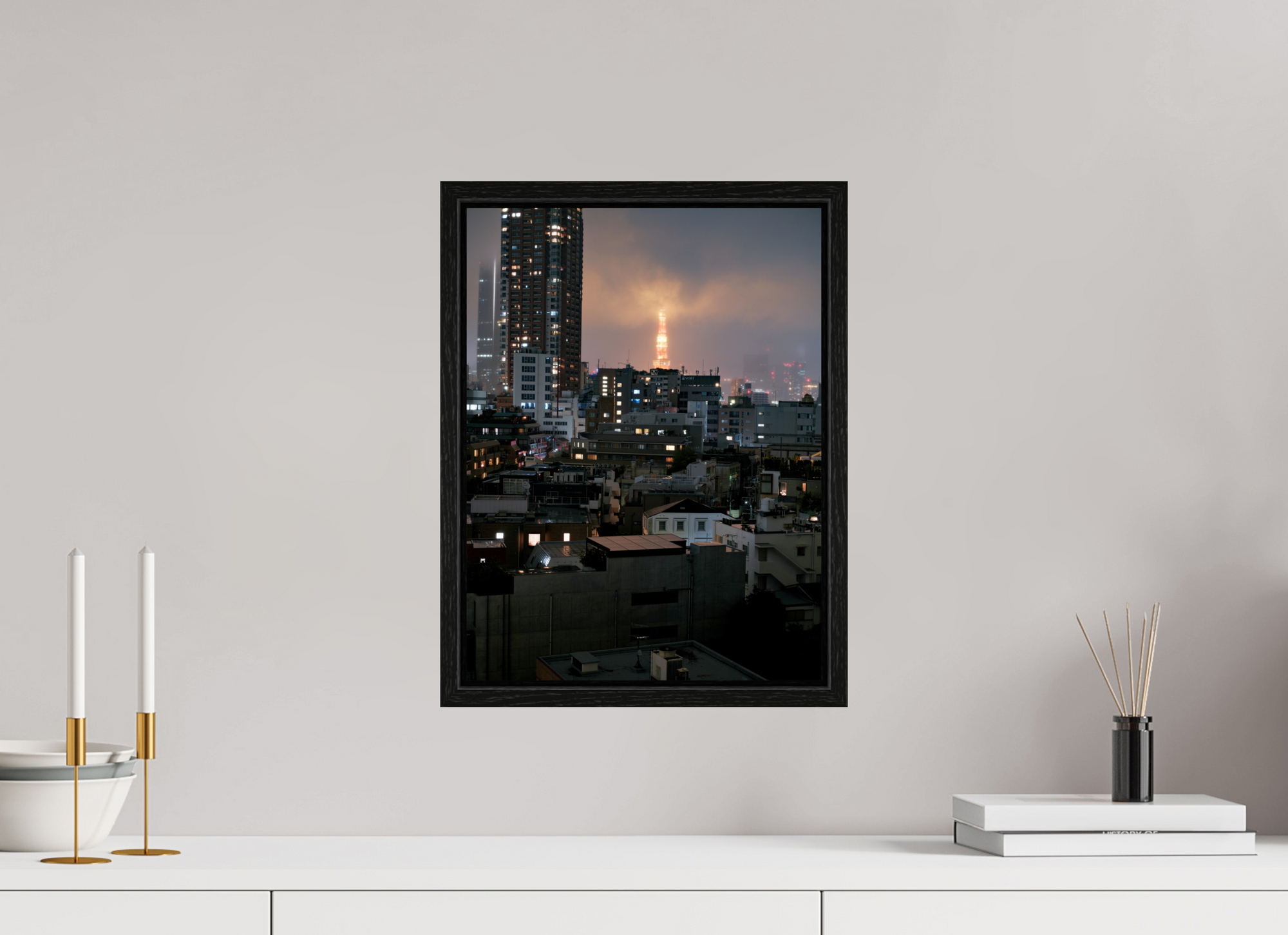 12 x 16″, Floater Frame Tower III