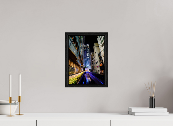 9 x 12″, Floater Frame Shibuya Canal II
