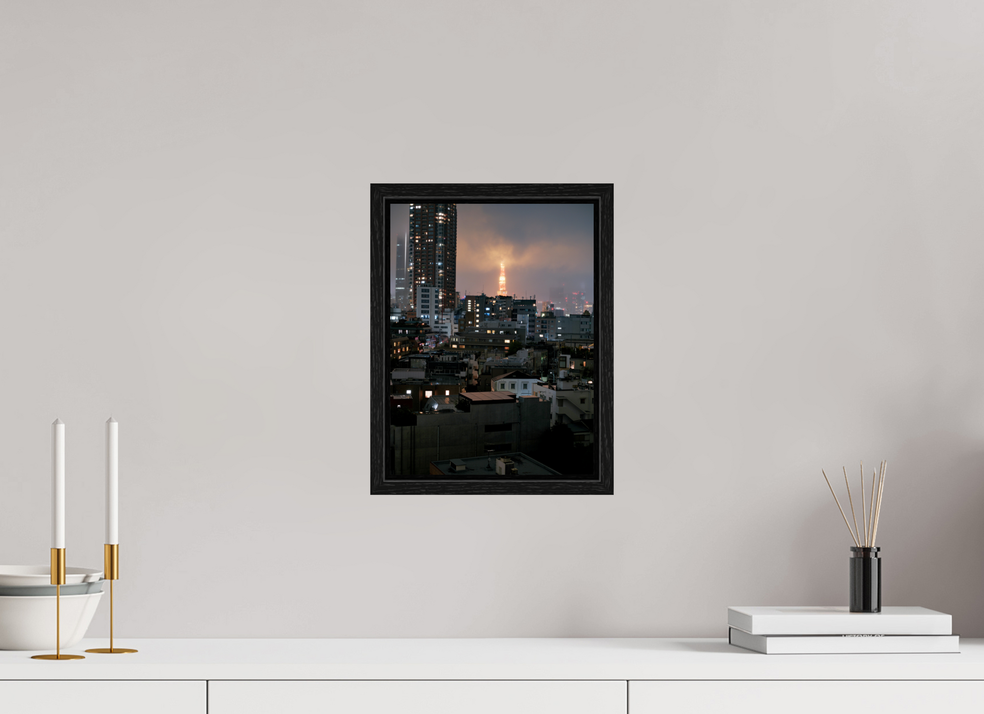 9 x 12″, Floater Frame Tower III