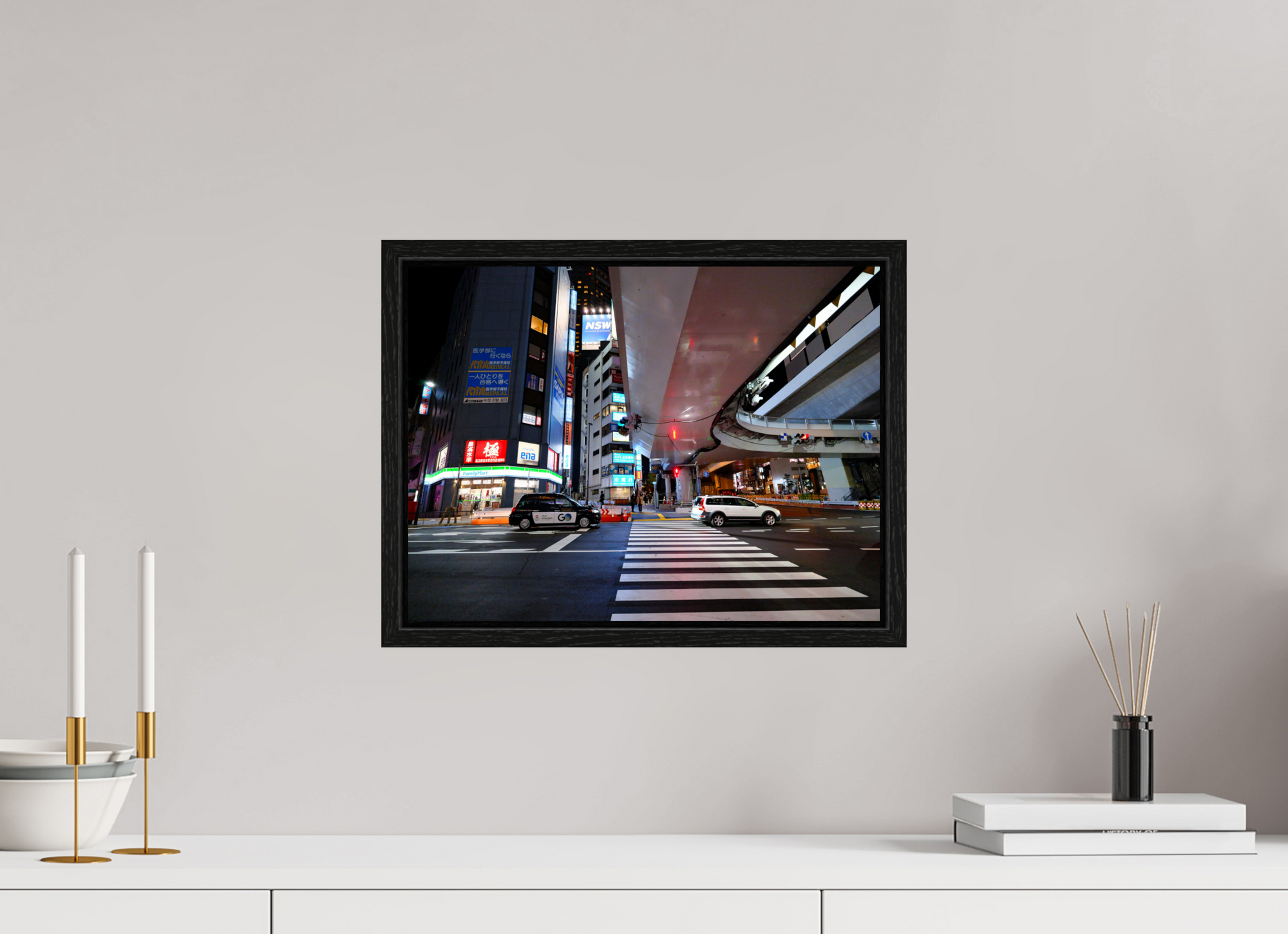 16 x 12″, Floater Frame Crossing I