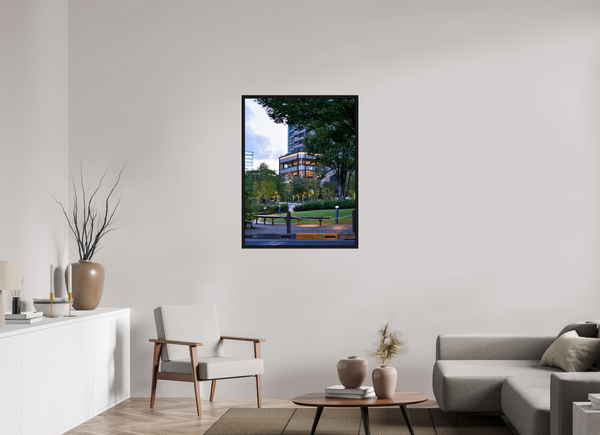 30 x 40″, Floater Frame Path VI