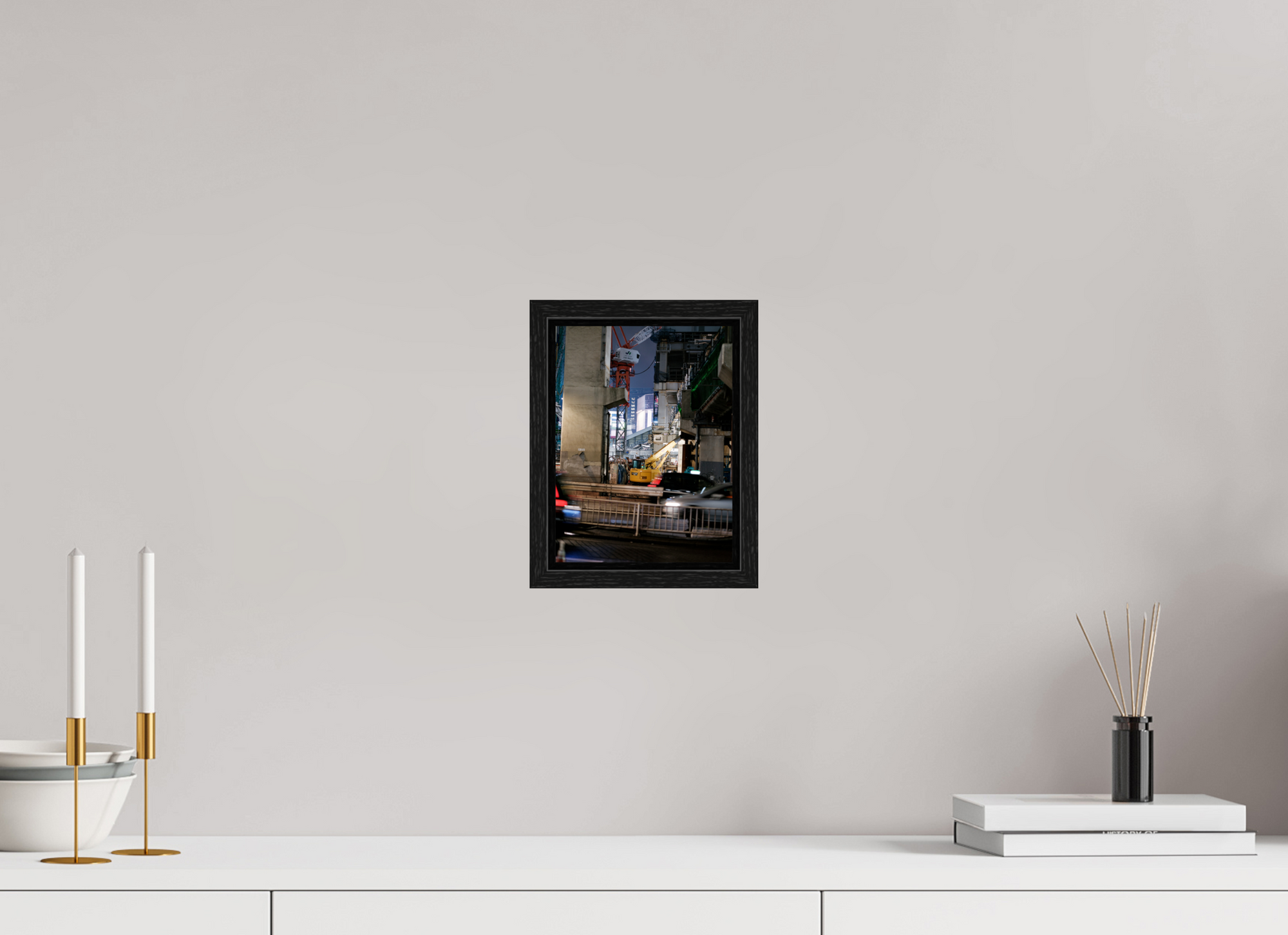 6 x 8″, Floater Frame Chaos I