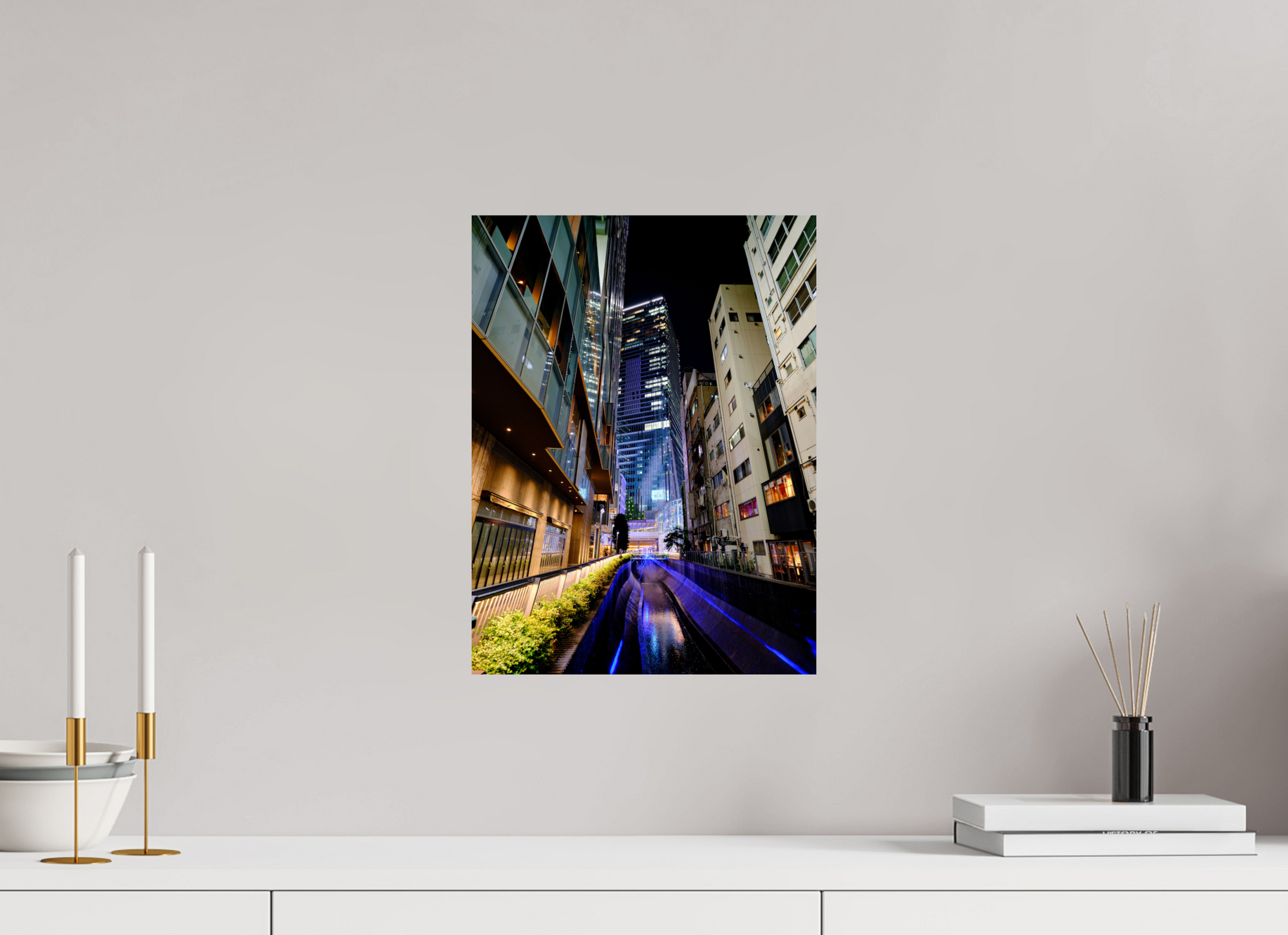 12 x 16″, Hahnemühle FineArt Pearl Shibuya Canal II