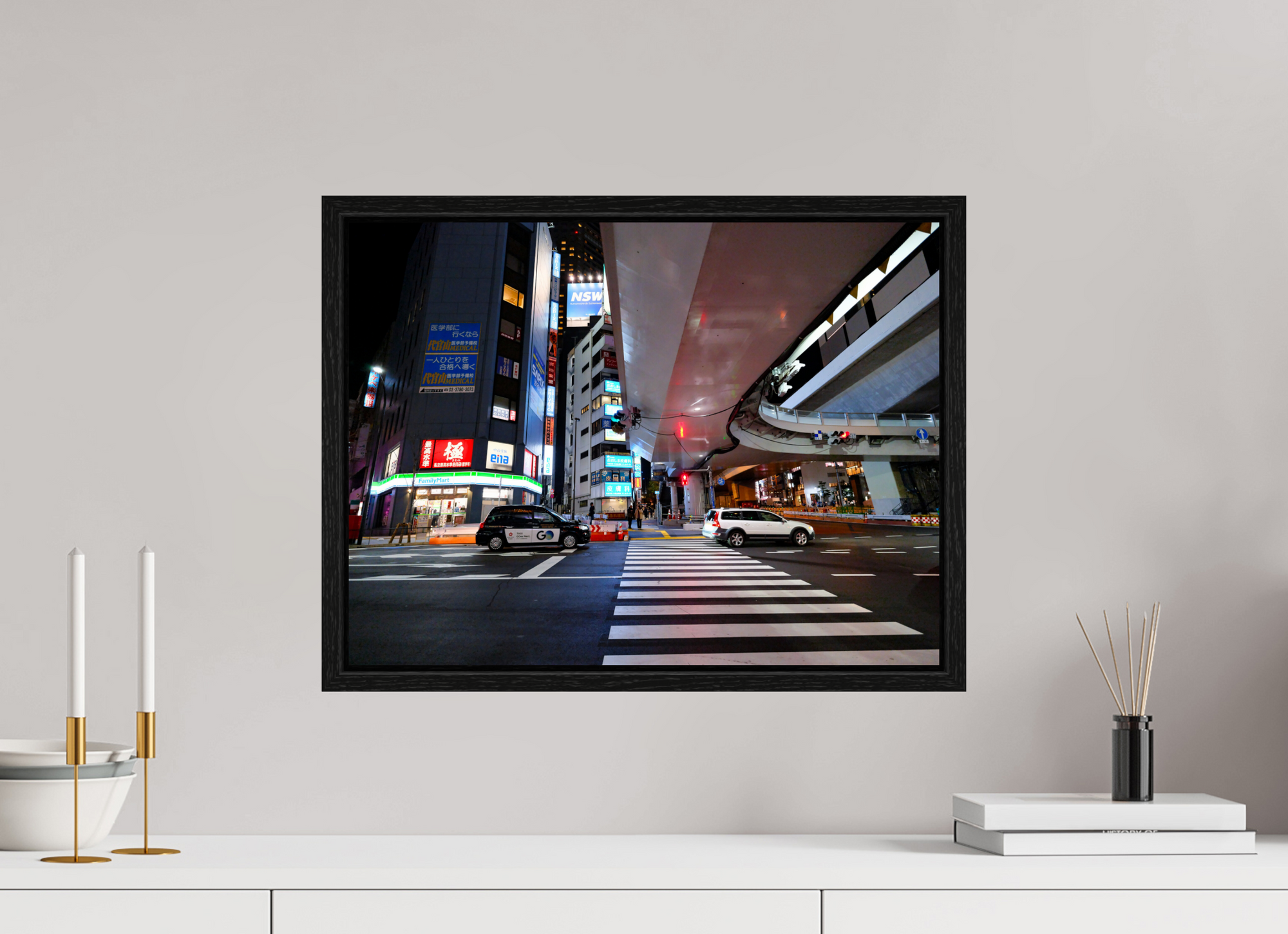 20 x 15″, Floater Frame Crossing I