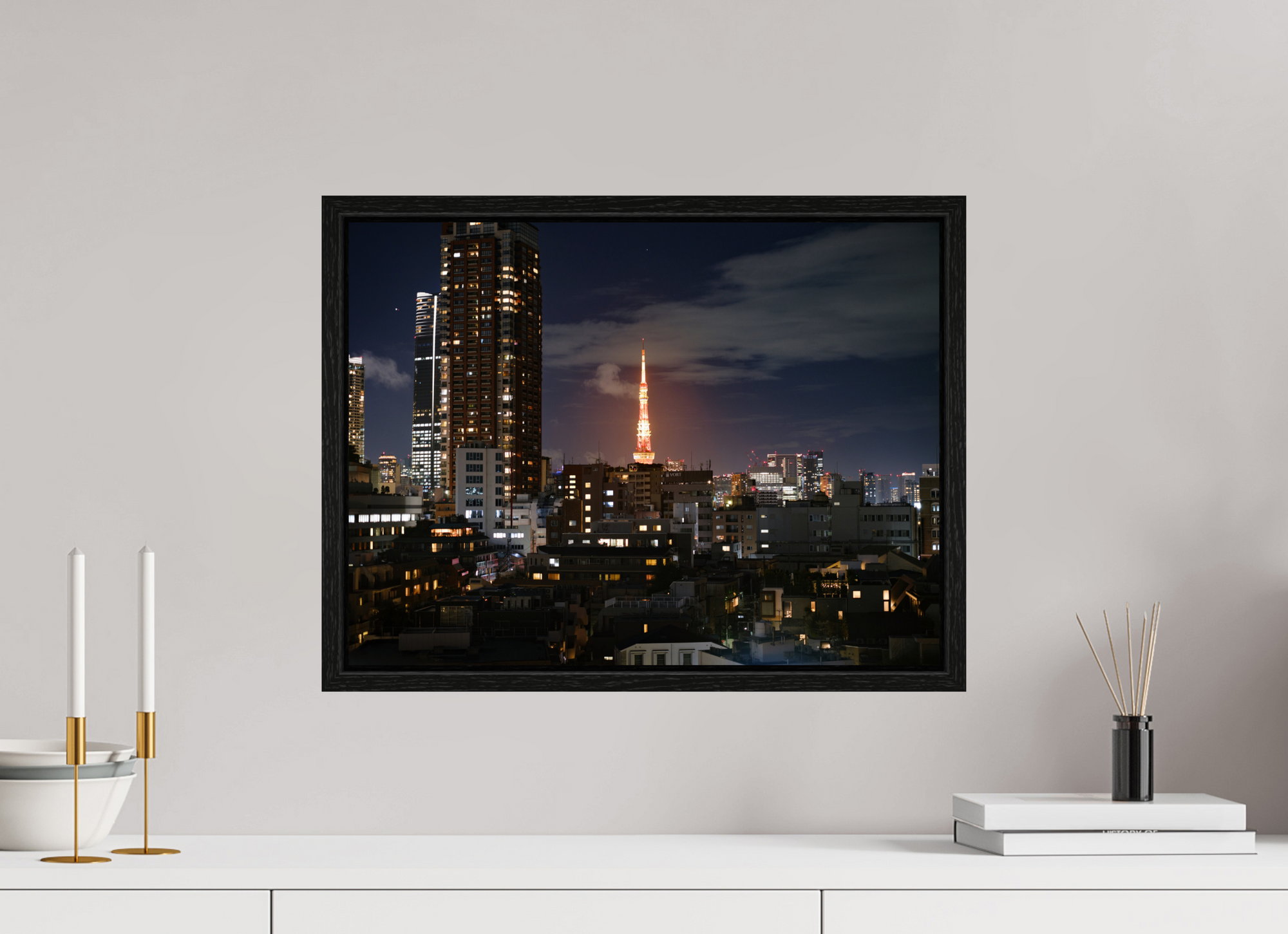 20 x 15″, Floater Frame Tower II