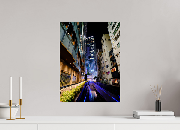 15 x 20″, Hahnemühle FineArt Pearl Shibuya Canal II